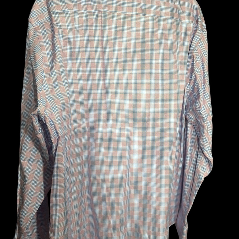 Egara Men's Checkered Shirt in Blue and pink - Picture 4 of 4